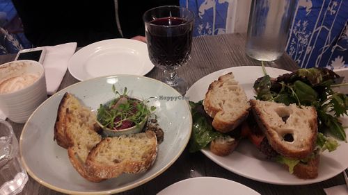 Sandwich lunch and mulled wine at Stem & Glory in Cambridge