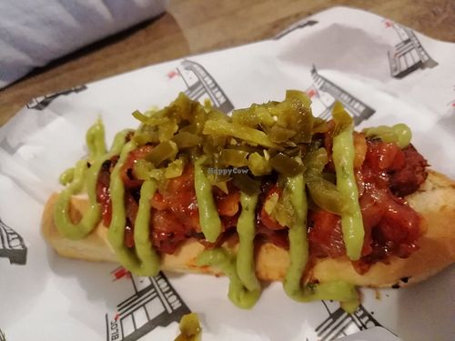 Hot dog at Bloc Bar Glasgow in Glasgow
