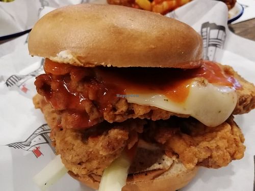 Burger at Bloc Bar Glasgow in Glasgow