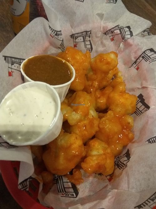 Buffalo cauliflower wings at Bloc Bar Glasgow in Glasgow