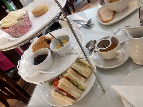 Vegan afternoon tea at Hidden Lane Tea Room in Glasgow