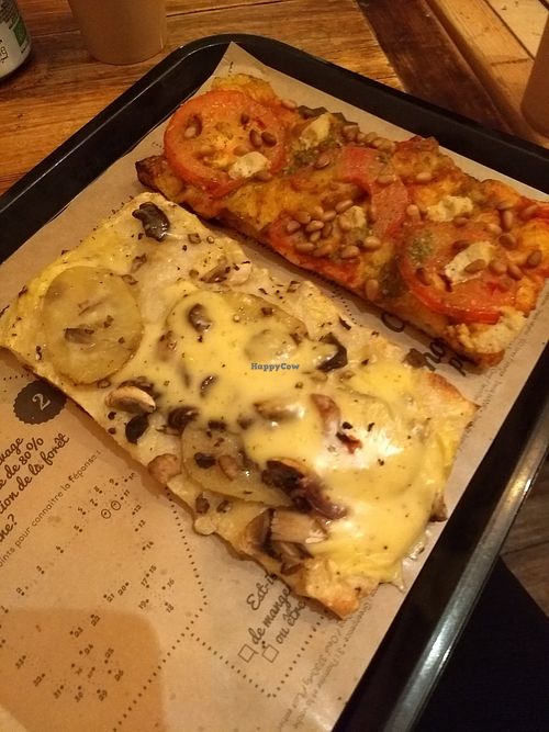 My dinner at Hank Vegan Pizza in Paris