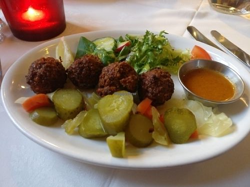 Falafels at Otto's Restaurant in Sheffield