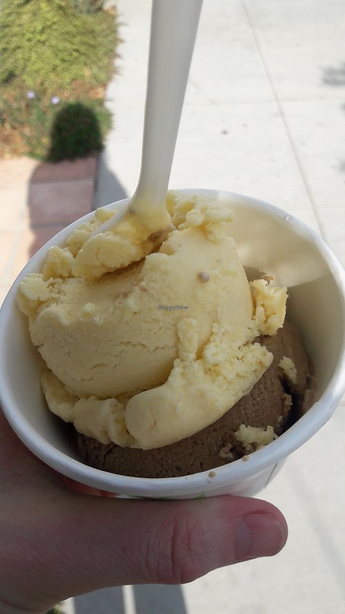 Ice cream in the sun at Rori's Creamery in Santa Barbara