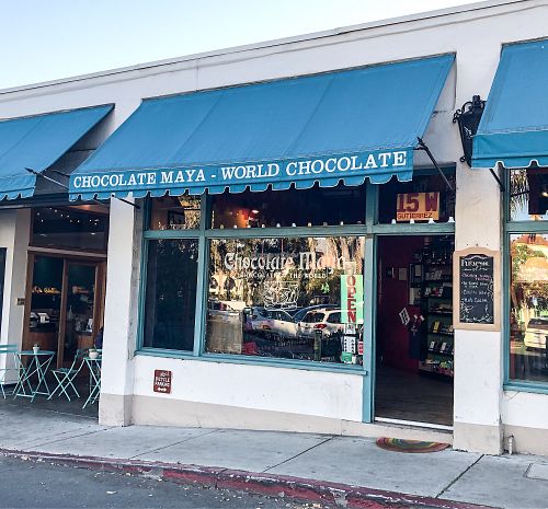 Store Front at Chocolate Maya in Santa Barbara