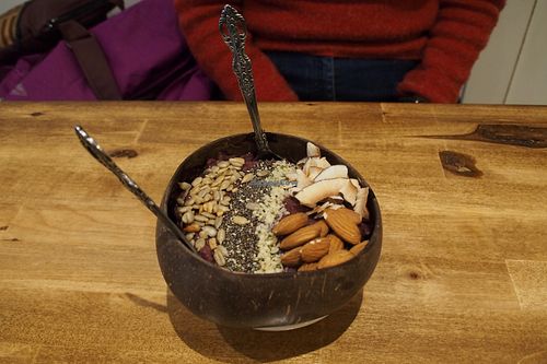 Vegan açaí at Belem Cafe & Yoga in Montreal