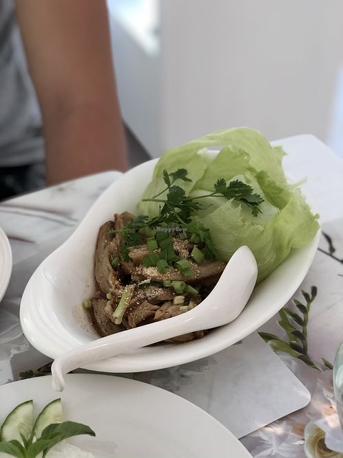 Vegan duck salad at My Home Cafe & Vegetarian in Chiang Mai