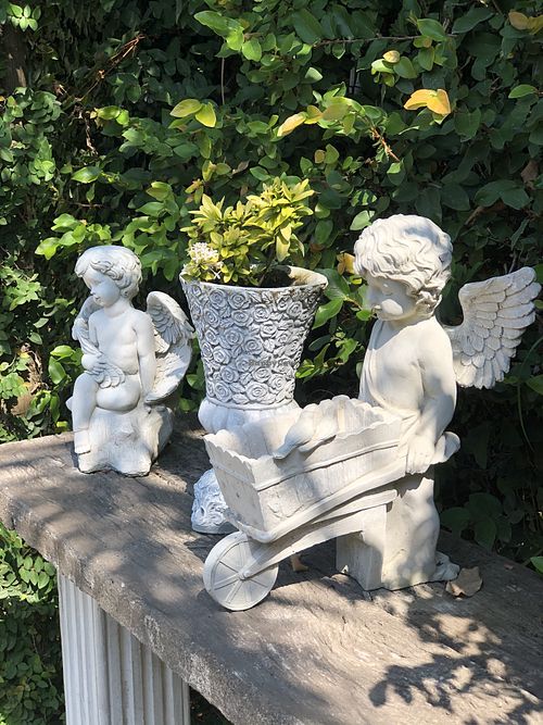 In garden at My Home Cafe & Vegetarian in Chiang Mai