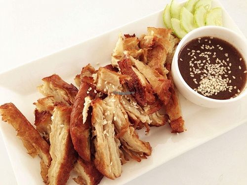 Roast duck (meat subtitute kinds of food) at My Home Cafe & Vegetarian in Chiang Mai