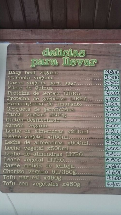 delicias para llevar at Ginkgo Restaurante in Medellin