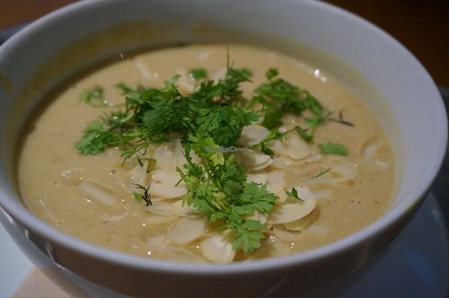 Soup (vegan) at SLA - Utrechtsestraat in Amsterdam