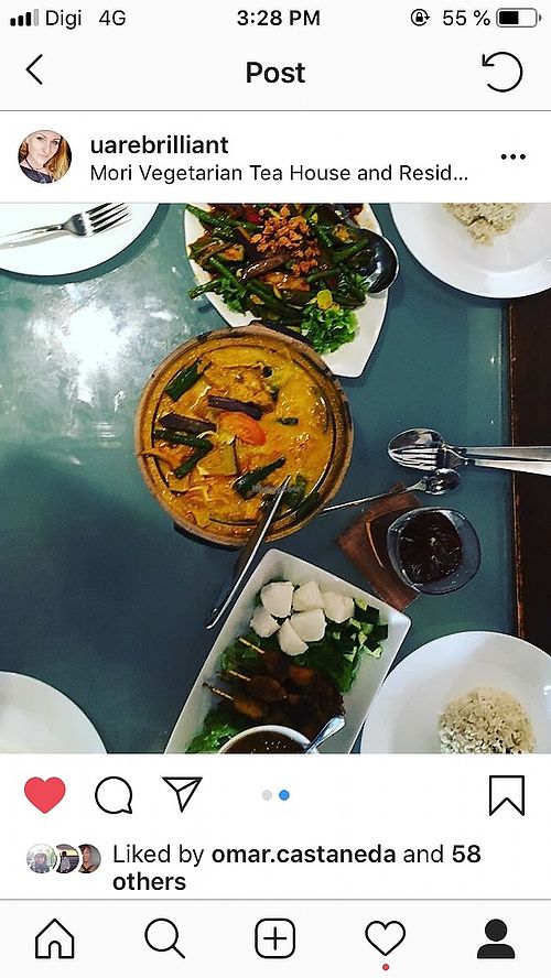 Our meal  at Mori Tea House and Residence in Malacca