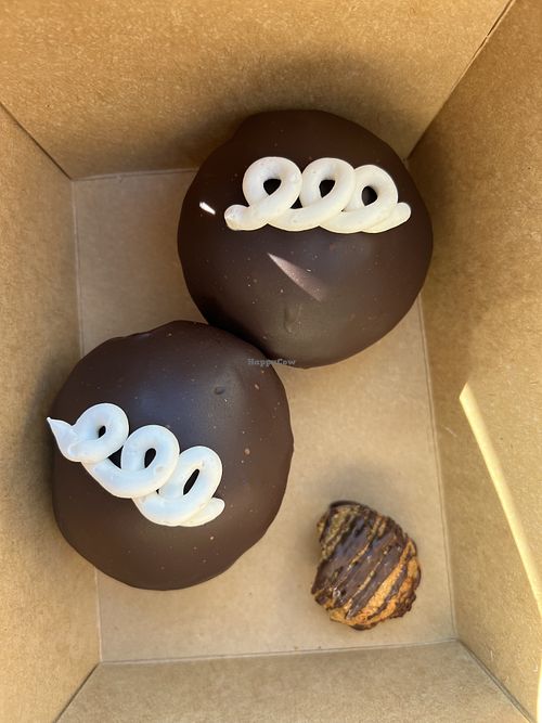 HoHos and one Girl Scout cookie(including a bite taken!)  at Make Believe Bakery in Denver