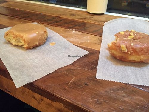 peanut butter and peanut butter and banana at Dun-Well Doughnuts in New York City