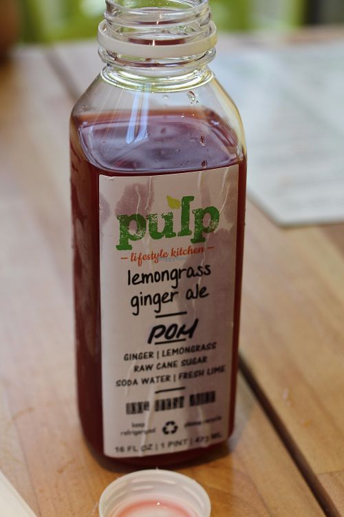 Pomegranate ginger tea at Pulp Lifestyle Kitchen in Salt Lake City