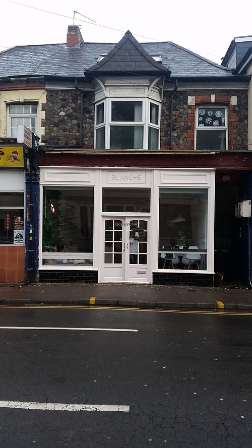 Outside at Blanche Bakery in Cardiff