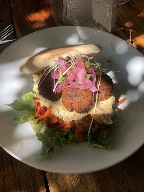 Good Vegan options   at The Courtyard Cafe in Kalk Bay