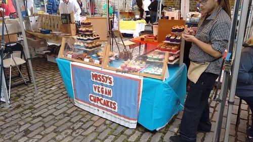 At the vegan quarter at Missy's Vegan Cupcakes in Edinburgh