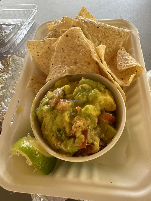 Guacamole & chips   at Eduardo's Beach Shack in Palm Beach