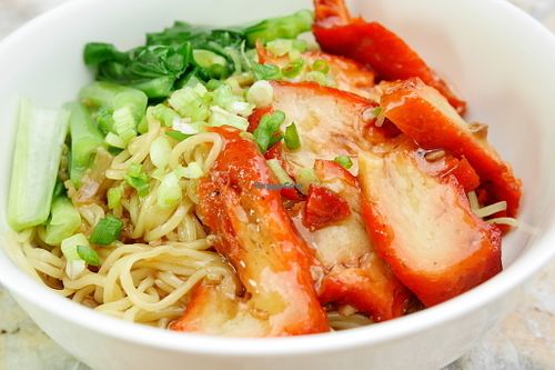 Veggie Pork Egg Noodle with Gravy (Chinese Style) at Origi BKK in Bangkok