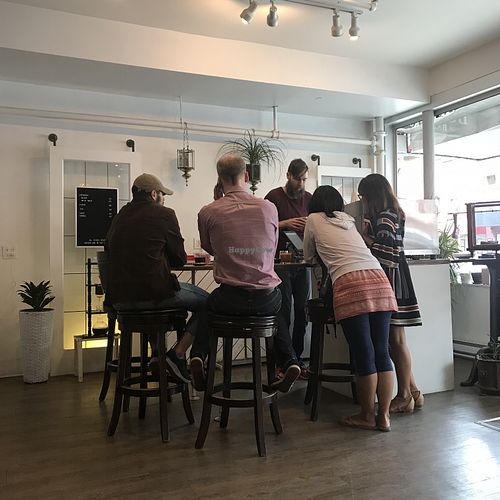 The bar (?) at Aubade Coffee in Vancouver