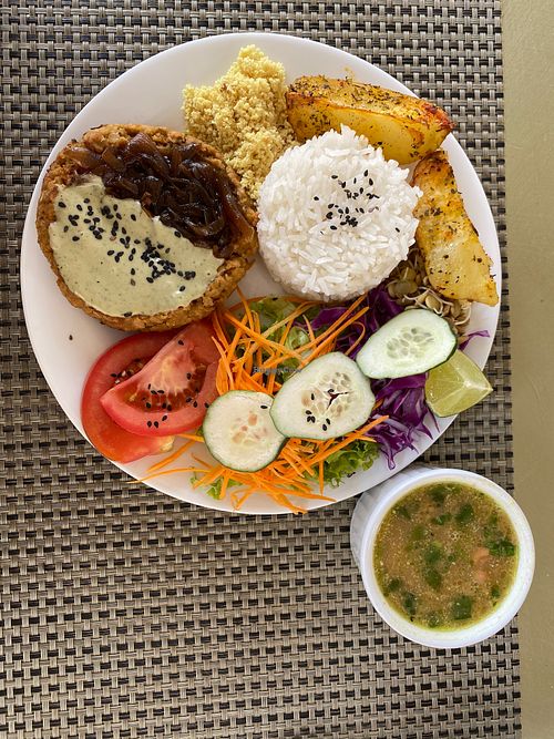 Dish of the day at Coisas da Drica in Alto Paraiso