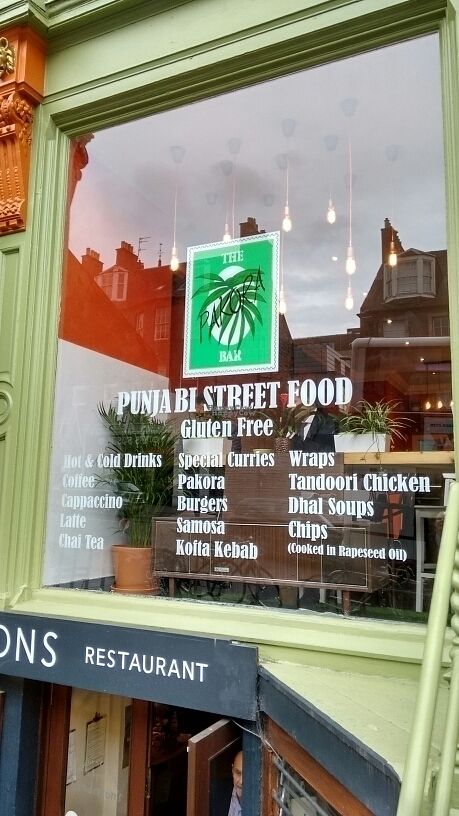 here we are at The  Pakora Bar in Edinburgh