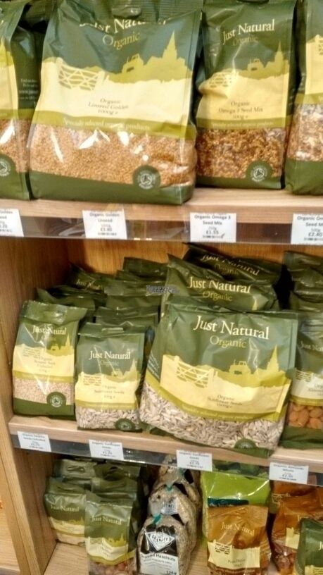 organic seeds at Hanover Healthfoods in Edinburgh