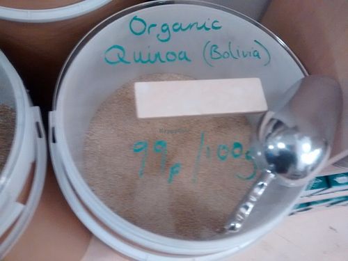 Organic quinoa at Harvest Co-op in Glasgow