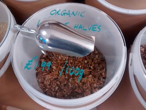 Organic walnut halves at Harvest Co-op in Glasgow