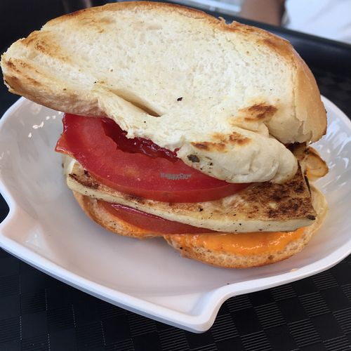 Tofu sandwiches at Vegether in New Territories