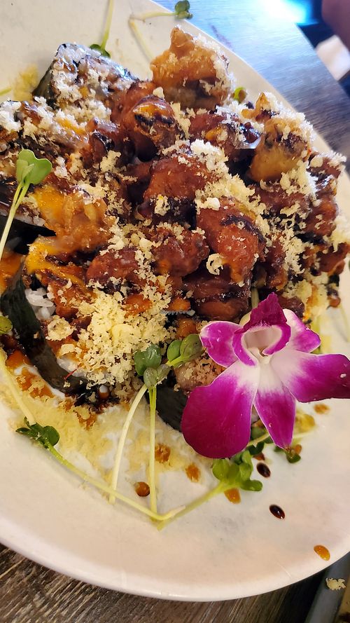 Popcorn Vegan roll at Gokoku in Studio City