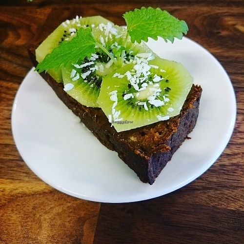 Sweetpotato chocolate cake.  at Greenseed Jessheim in Jessheim