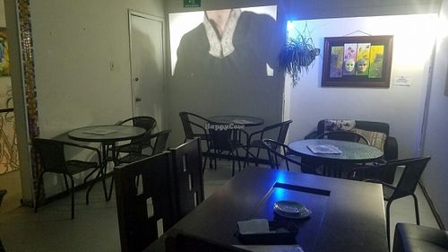 inside at Sinergiarte in Bogota