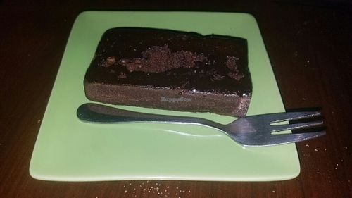 brownie at Sinergiarte in Bogota