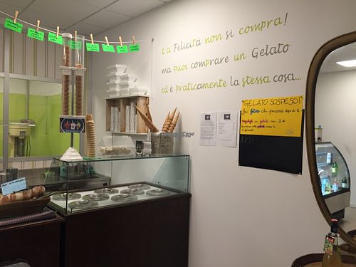 The ice cream corner at TVB in Milan