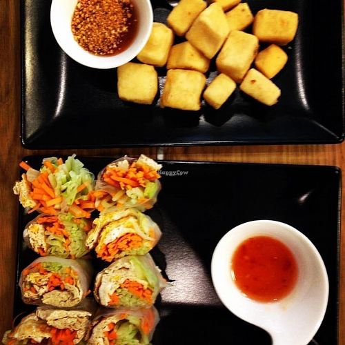 Fried Tofu and Fresh Spring Roll at Thai Spice Fusion in Riga