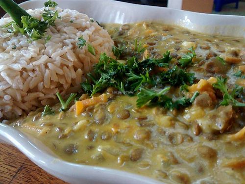 great, tasty and saciating Curry Dahl.  at Capana in Koh Phangan