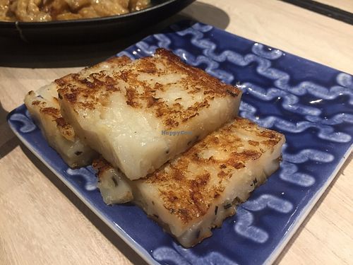 Fried Turnip Cake at The Veggie in Kowloon