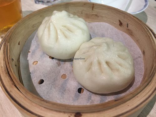 Steamed veg bun at The Veggie in Kowloon