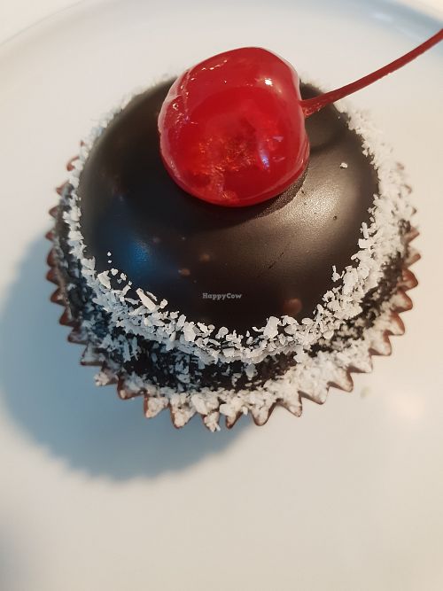 Cherry ripe cupcake at Cupcake Central in Maribyrnong