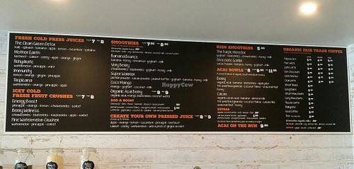 menu board 1 at The Produce Bulk Foods in Ashgrove