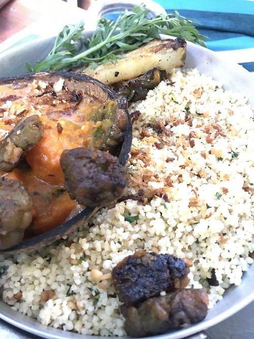 Curry couscous with tempeh at Frutteto Cozinha Artesanal in Recife