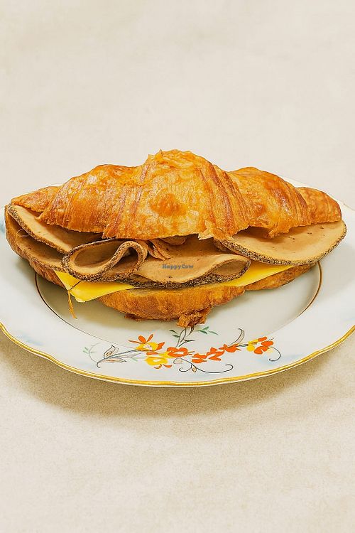 Ham and cheese croissant at Delice & Sarrasin in New York City