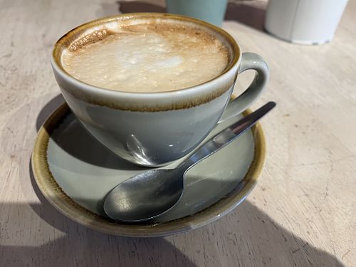 soy milk cappuccino   at Plant by Kat's Kitchen in Keswick