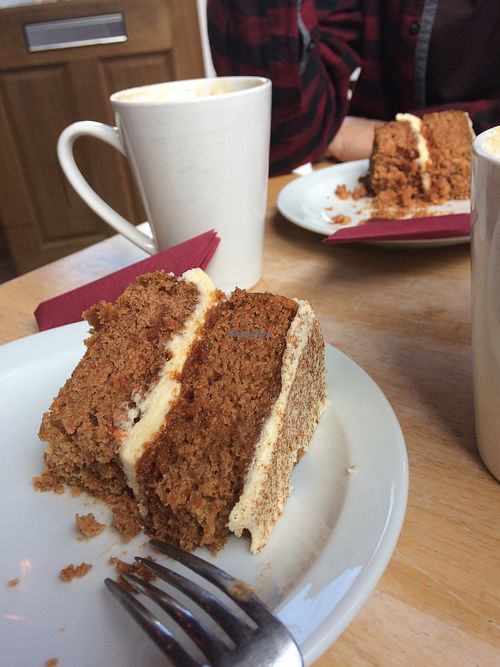 Delicious carrot cake  at Plant by Kat's Kitchen in Keswick