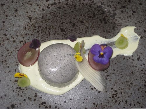 Black Sesame Panna Cotta (Jan 2017) at The Allotment in Manchester