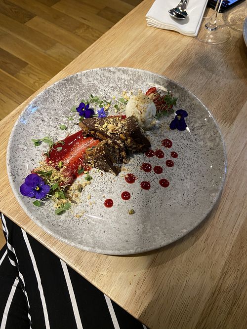 Hazelnut slice  at The Allotment in Manchester