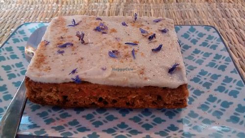 Carrot cake (vegan) at Joy Healthyfood in Montpellier