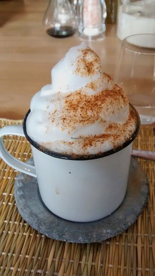 Chai latte with coconut milk at Joy Healthyfood in Montpellier